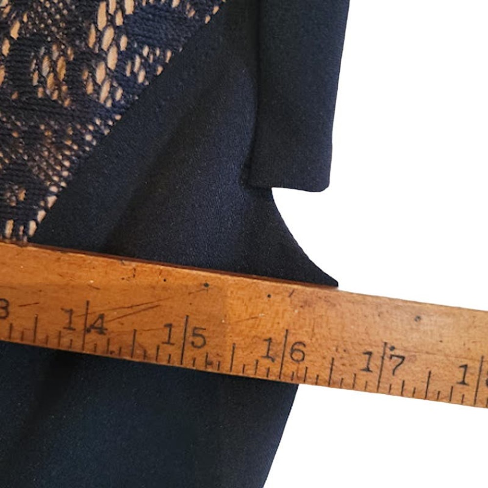 Adrianna Papell- Navy blue lace dress- size 8 - Picture 7 of 9